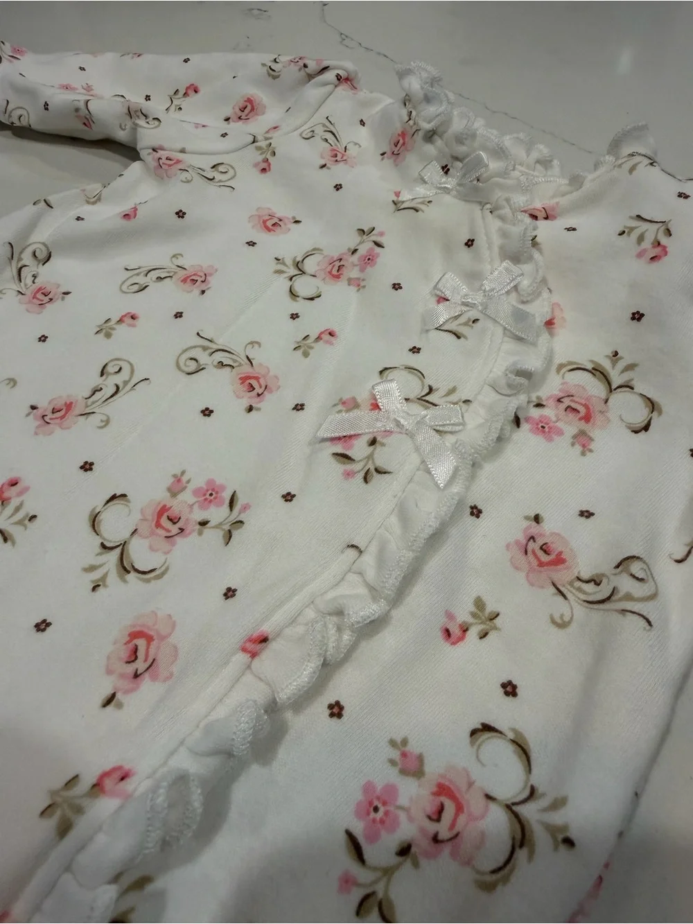 Little Me 3 Month Baby Girl Sleeper Footie Lot